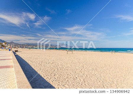 Playa de San Juan beach in Alicante city Campello town 134906942