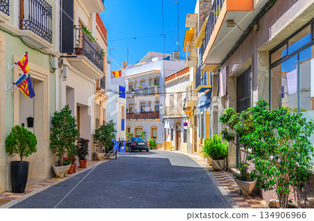 Old town Calpe city historic centre 134906966