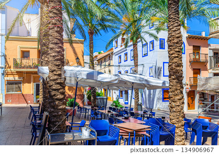 Old town Calpe city historic centre 134906967