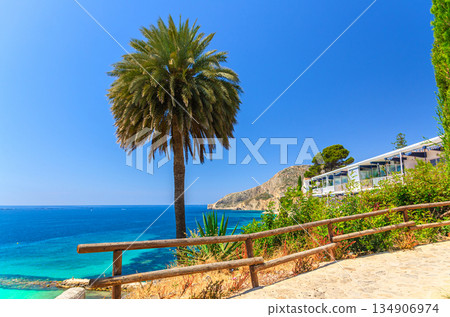 Calpe aerial view Costa Blanca coast 134906974