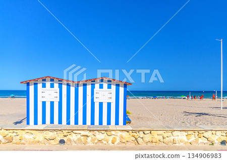 Playa de San Juan beach Costa Blanca coastline Playa de San Juan beach Costa Blanca coastline 134906983