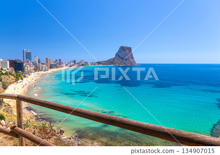 Calpe aerial view Costa Blanca coast Calpe aerial view Costa Blanca coast 134907015
