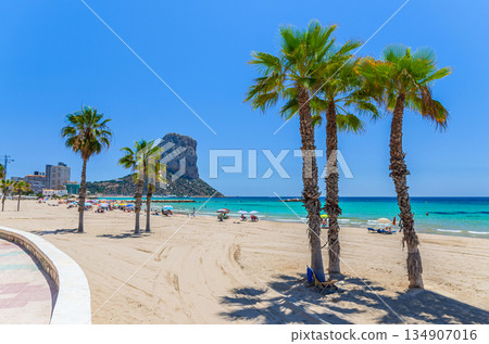 Calpe town sandy beach Calpe town sandy beach 134907016