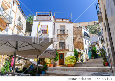 Alicante old town Santa Cruz neighborhood 134907195
