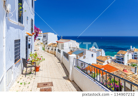 Altea city historical centre Casco Antiguo, Alicante province, Valencian Community, Spain 134907232
