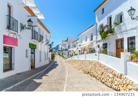 Altea city historical centre Casco Antiguo, Alicante province, Valencian Community, Spain Altea city historical centre Casco Antiguo, Alicante province, Valencian Community, Spain 134907235