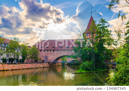 Old town Nuremberg city historical center Old town Nuremberg city historical center 134907345