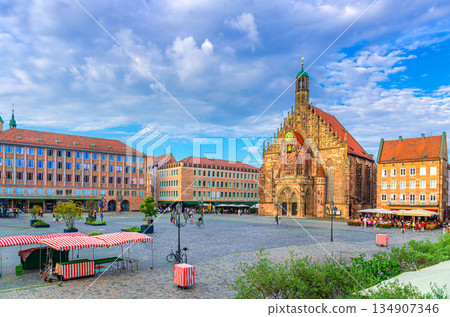 Old town Nuremberg city historical center 134907346