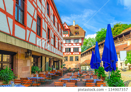 Old town Nuremberg city historical center 134907357