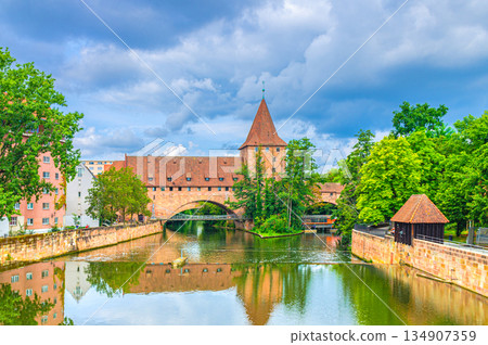 Old town Nuremberg city historical center Old town Nuremberg city historical center 134907359