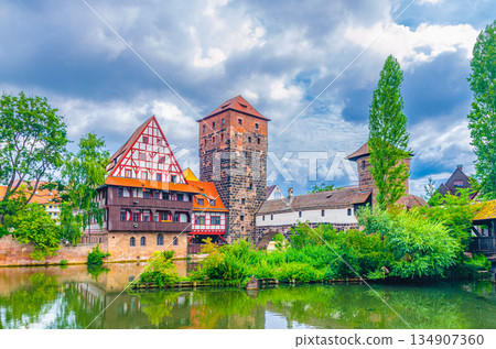 Old town Nuremberg city historical center Old town Nuremberg city historical center 134907360