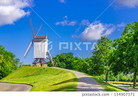 Traditional old windmill Traditional old windmill 134907371