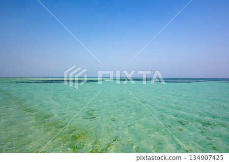 The endless blue sea of Ishigaki Island 134907425