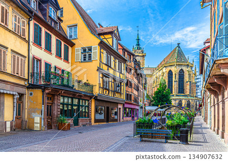 Colmar city historic centre, Alsace Grand Est region, France Colmar city historic centre, Alsace Grand Est region, France 134907632