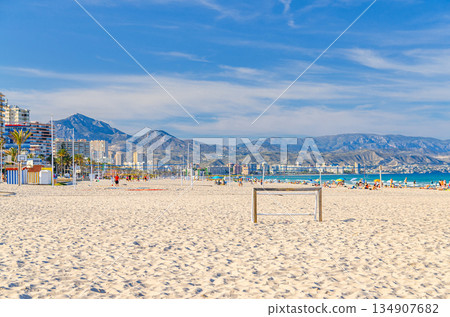 Playa San Juan beach in Alicante city Playa San Juan beach in Alicante city 134907682