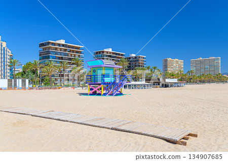 Playa San Juan beach in Alicante city Playa San Juan beach in Alicante city 134907685