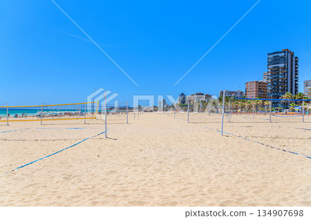 Playa San Juan beach in Alicante city Playa San Juan beach in Alicante city 134907698