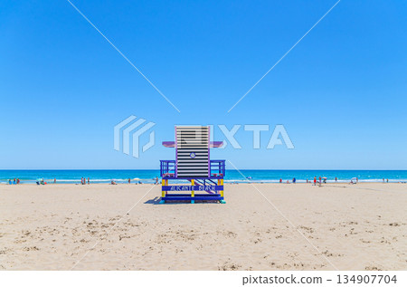 Playa San Juan beach in Alicante city Playa San Juan beach in Alicante city 134907704