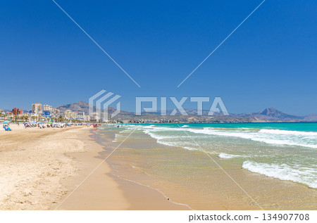 Playa San Juan beach in Alicante city 134907708