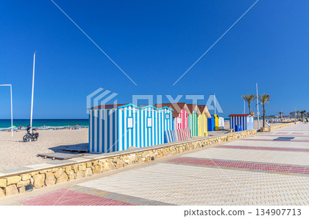 Playa San Juan beach in Alicante city 134907713