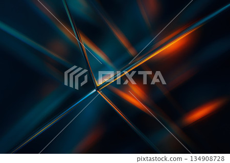 The intersection of light lines in abstract reflection. 134908728