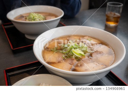 Very delicious Japanese ramen and gyoza Very delicious Japanese ramen and gyoza 134908961