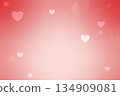情人節背景素材：柔和的紅色和粉紅色空間 134909081