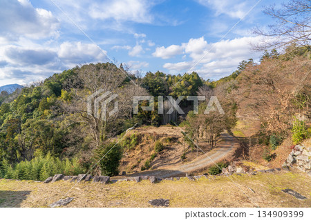 深秋時節苗木城遺址周圍的景色 深秋時節苗木城遺址周圍的景色 134909399