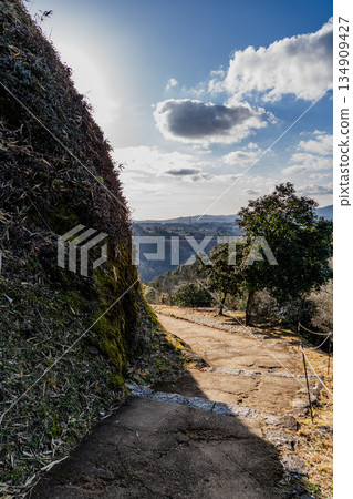 深秋時節苗木城遺址周圍的景色 深秋時節苗木城遺址周圍的景色 134909427