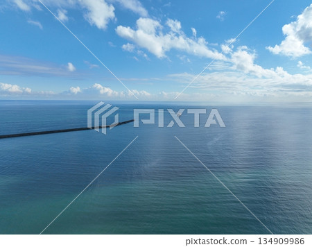 <空拍> 三富拉諾號大轉彎駛入港口 134909986