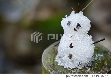 小雪人微縮模型 | 冬季自然風光與留白 小雪人微縮模型 | 冬季自然風光與留白 134910233