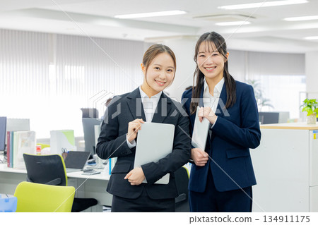 A young female employee A young female employee 134911175