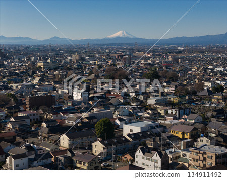 川越市及富士山美景,埼玉縣川越市(無人機空拍) 川越市及富士山美景,埼玉縣川越市(無人機空拍) 134911492