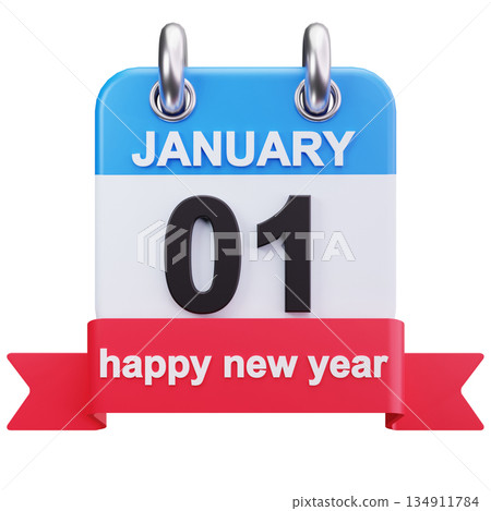 January First Calendar 134911784