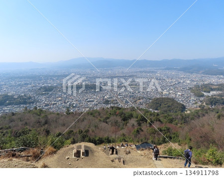 從大文字山眺望京都會區 從大文字山眺望京都會區 134911798