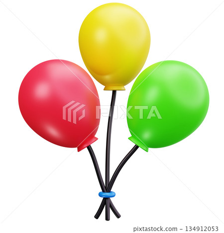 Colorful Party Balloons 134912053