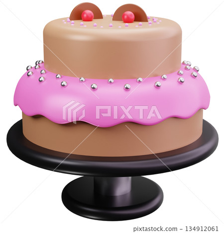 Pink Celebration Cake 134912061