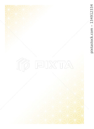 Postcard-sized Japanese pattern background for thank you cards, invitations, New Year's cards, and greeting cards 04 134912334