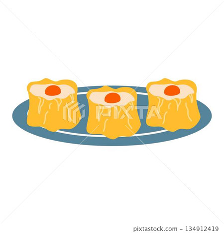dim sum chinese food illustration 134912419