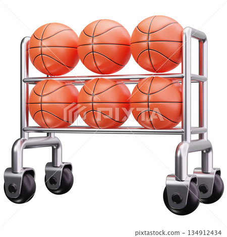 Basketball Rack Storage Basketball Rack Storage 134912434