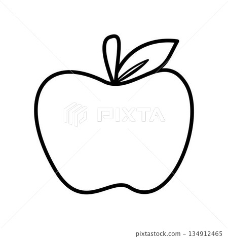 Apple Coloring Drawing for Kids Apple Coloring Drawing for Kids 134912465