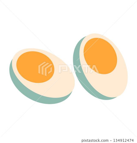Illustration of Salted Duck Egg Illustration of Salted Duck Egg 134912474