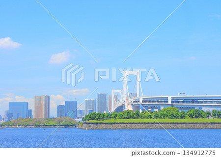 Scenery of Rainbow Bridge, Minato-ku, Tokyo Scenery of Rainbow Bridge, Minato-ku, Tokyo 134912775