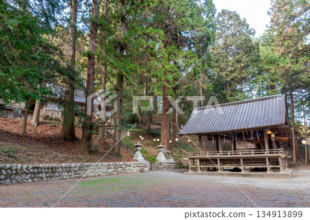 Takeda Hachiman Shrine, Kagura Hall and Worship Hall 134913899