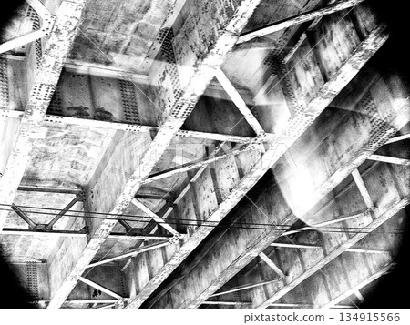 Monochrome abstract background material of inorganic steel structure Monochrome abstract background material of inorganic steel structure 134915566