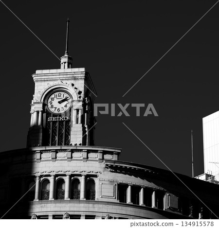 Clock Tower of Ginza Wako 134915578