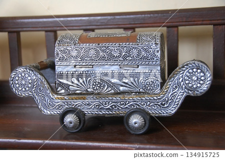 Antiques in the home rural village India 134915725