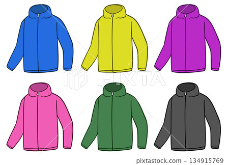 登山和戶外活動用防風衣 134915769