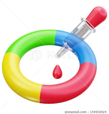 Color Wheel Dropper Color Wheel Dropper 134916924