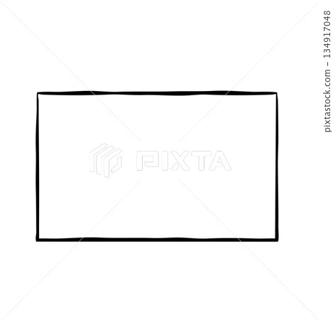 [Line Drawing] Design Materials/Decorative Parts: Hand-drawn Frames 134917048